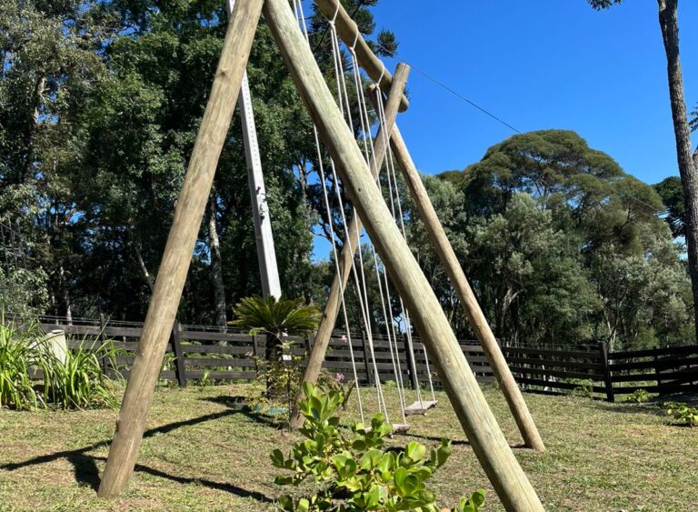 Área verde e tranquilidade ao redor da propriedade